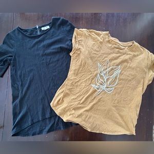 Madewell | Bundle Size Small | Black Zipper Swing | Mustard Walker Noble Studios